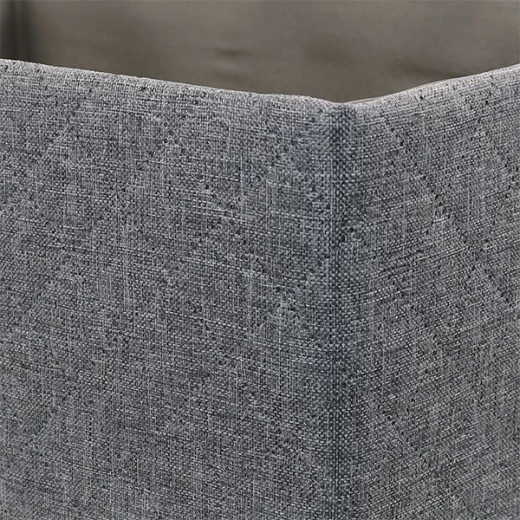 Weva hammer foldable textile storage basket, 19x26x13 cm, grey - Weva - Image 2