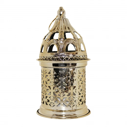 فانوس رمضان ، باللون الذهبي ، 13.1 × 13.1 × 25 سم فانوس رمضان ، باللون الذهبي ، 13.1 × 13.1 × 25 سم