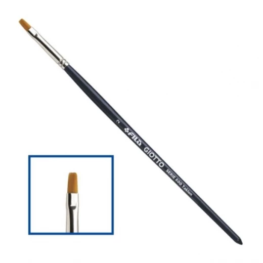 Giotto Fila Paintbrush Taklon Flat Tip Series 600/2 Giotto Fila Paintbrush Taklon Flat Tip Series 600/2
