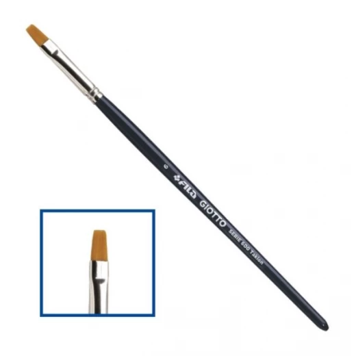 Giotto Fila Paintbrush Taklon Flat Tip Series 600/6 Giotto Fila Paintbrush Taklon Flat Tip Series 600/6