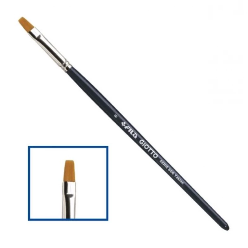 Giotto Fila Paintbrush Taklon Flat Tip Series 600/6 - Giotto