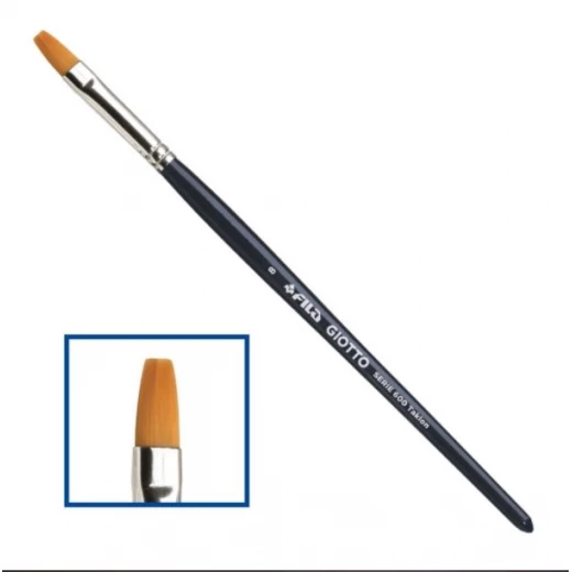 Giotto Fila Paintbrush Taklon Flat Tip Series 600/8 Giotto Fila Paintbrush Taklon Flat Tip Series 600/8