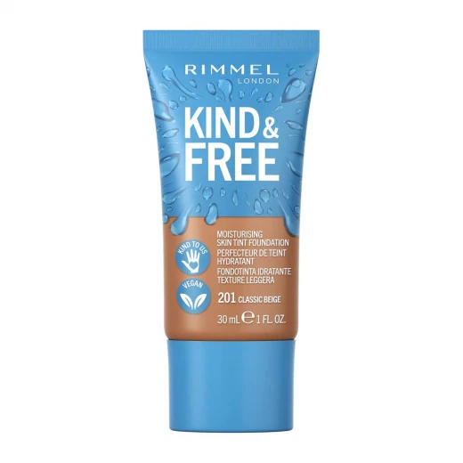 Rimmel London Kind & Free Classic Beige Skin Tint 30ml Natural Coverage Foundation Hydrating Makeup for Sensitive Skin Rimmel London Kind & Free Classic Beige Skin Tint 30ml Natural Coverage Foundation Hydrating Makeup for Sensitive Skin