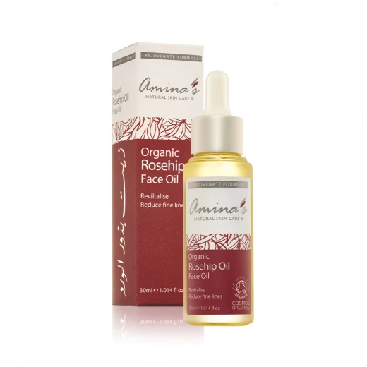 Amina's Organic Rose Hip Seed Dropper Face Oil 30 ml Amina's Organic Rose Hip Seed Dropper Face Oil 30 ml