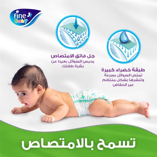 حفاضاتبيبي, رقم 3، حجم وسط, 4 - 9 كغم، 36 حفاضة من فاين بيبي - فاين بيبي - Image 6