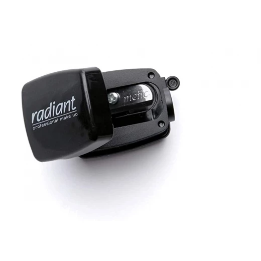مبراة أقلام المكياج الاحترافية من Radiant للأقلام الناعمة مع أداة تجميع لأقلام العيون والشفاه