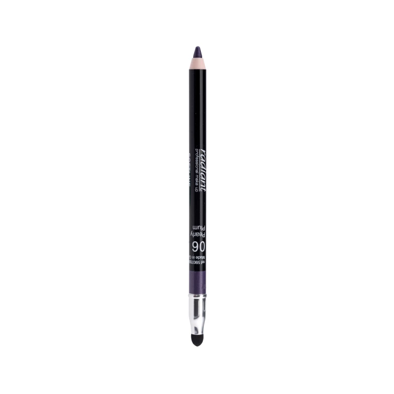 Radiant Professional Waterproof Brown Eyeliner Pencil for Smokey Eyes Long Lasting Wear with Smudger - Radiant