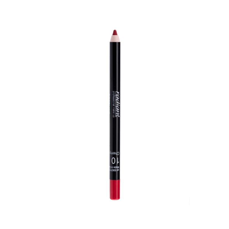 Radiant Professional Waterproof Lip Liner Pencil for Defined Lips with Vitamin E 1.20 g (Cherry) - Radiant