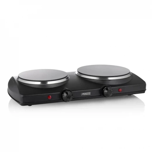 Princess Double Ceramic Hot Plate: Experience the convenience of a dual-burner electric cooktop, perfect for any kitchen. This portable and efficient appliance offers versatile cooking options, ideal for apartments, dorms, and limited spaces. Enjoy effortless meals with this easy-to-use and compact design. Princess Double Ceramic Hot Plate: Experience the convenience of a dual-burner electric cooktop, perfect for any kitchen. This portable and efficient appliance offers versatile cooking options, ideal for apartments, dorms, and limited spaces. Enjoy effortless meals with this easy-to-use and compact design.