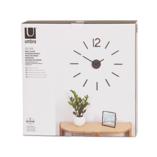 Umbra Blink Wall Clock, Black Color - Umbra - Image 2