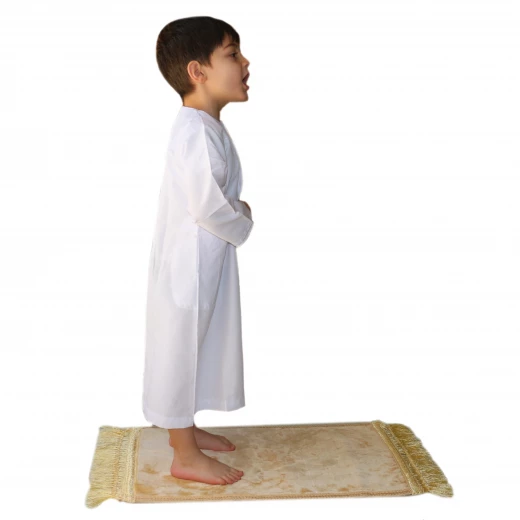 دشداشة أطفال صيفية, باللون الأبيض - Image 4