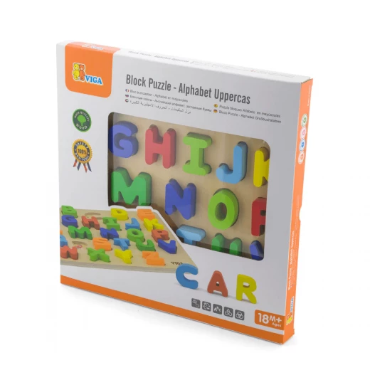 Viga Block Puzzle Alphabet Uppercase Viga Block Puzzle Alphabet Uppercase