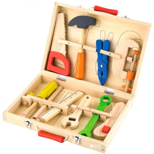 Viga Tool Box For Kids, 10 Pieces Viga Tool Box For Kids, 10 Pieces