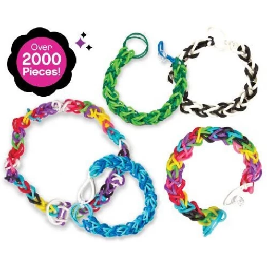 أربطة مطاطية بألوان براقة, 2000 قطعة من كري-زي-آرت - كري-زي-آرت - Image 2