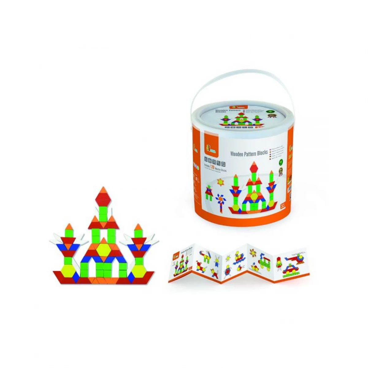 Viga Wood Pattern Block Set, 250 Pieces – Buy Online in Jordan | Dumyah