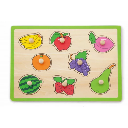 Viga Flat Puzzle, Fruits Design - Viga - Image 2