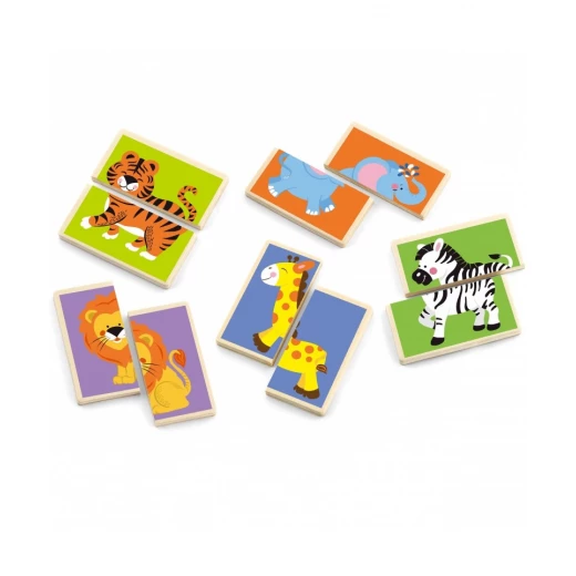 Viga Matching Puzzle, Wild Animals Design - Viga - Image 3