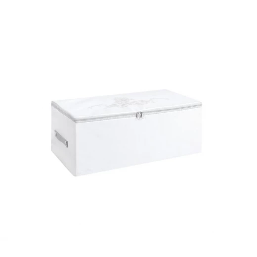 Madame Coco Flower Pattern Printed Bag, White Color Madame Coco Flower Pattern Printed Bag, White Color