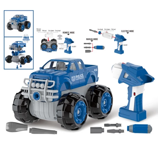 سيارة شرطة خاصة مجمعة مع جهاز تحكم عن بعد سيارة شرطة خاصة مجمعة مع جهاز تحكم عن بعد