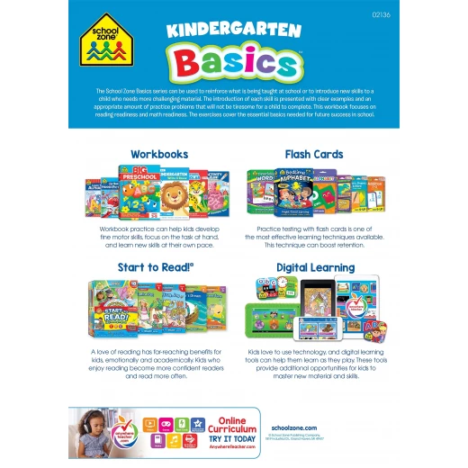 School Zone Kindergarten Basics 64-Page Workbook - School Zone - Image 3