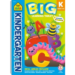 School Zone Kindergarten Big Learning Tablet Workbook