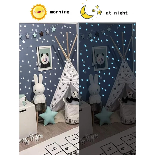 زينة باضاءة للحائط بتصميم النجوم, 48 قطعة - Image 4