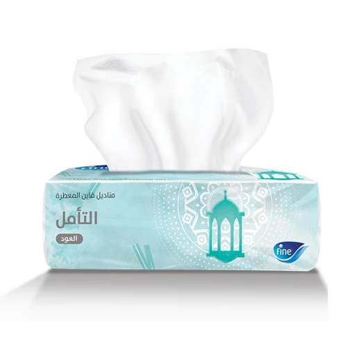 Fine Wellness Scents Facial Tissue, Spiritual, Silver Oud Carton of 120, 3 Packs - Fine - Image 2