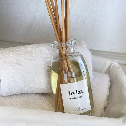 معطر جو مع عيدان, استرخ برائحة المسك الأبيض, 100 مل من أمبيانتاير - أمبيانتاير - Image 3