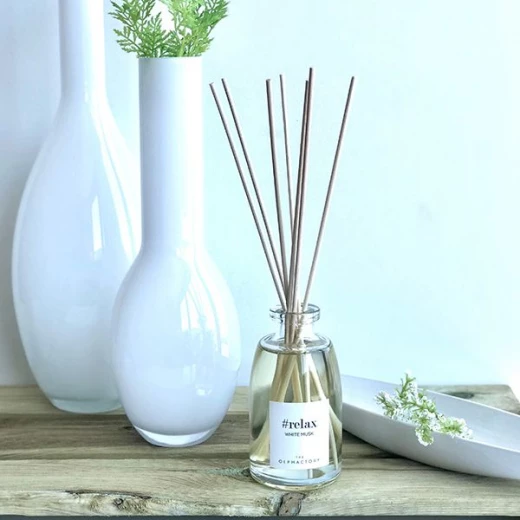 معطر جو مع عيدان, استرخ برائحة المسك الأبيض, 100 مل من أمبيانتاير - أمبيانتاير - Image 4