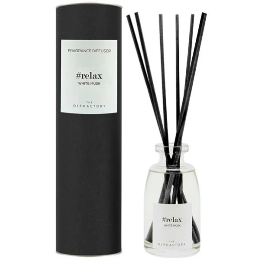معطر جو مع عيدان, استرخ برائحة المسك الأبيض, 100 مل من أمبيانتاير معطر جو مع عيدان, استرخ برائحة المسك الأبيض, 100 مل من أمبيانتاير