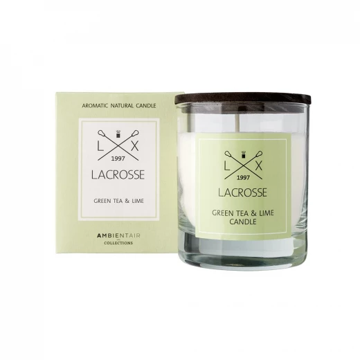 Ambientair lacrosse scented candle, green tea scent, 200 gram Ambientair lacrosse scented candle, green tea scent, 200 gram