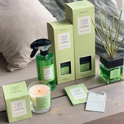 Ambientair lacrosse scented candle, green tea scent, 200 gram - Ambientair - Image 2