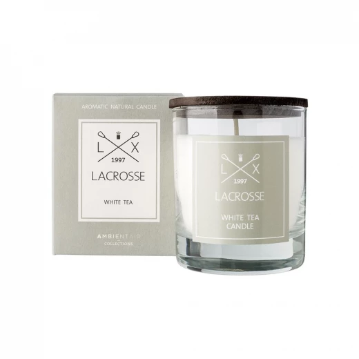 Ambientair Lacrosse Scented Candle, White Tea Scent, 200 Gram Ambientair Lacrosse Scented Candle, White Tea Scent, 200 Gram