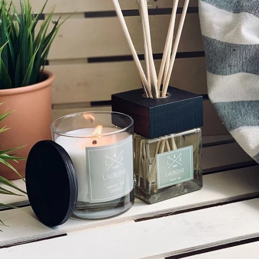 Ambientair Lacrosse Scented Candle, White Tea Scent, 200 Gram - Ambientair - Image 2