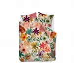 Bedding house fiori duvet cover set, multicolor, twin size, 2 pieces - Bedding House