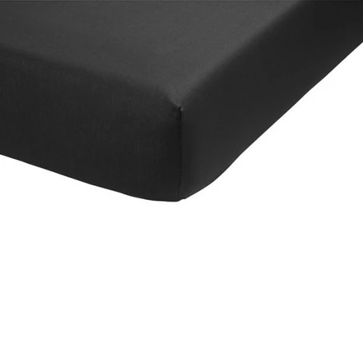 Bedding house fitted sheet set, cotton, dark grey color, twin size, 2 pieces - Bedding House - Image 2