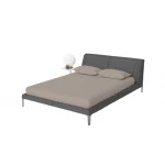 Bedding house fitted sheet set, cotton, taupe color, king size, 3 pieces - Bedding House