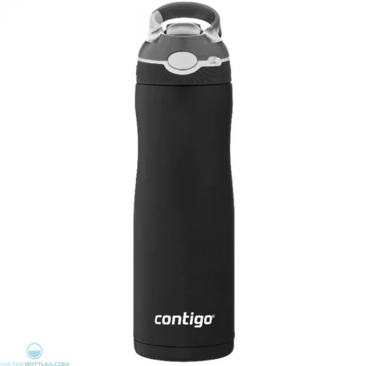 Contigo Autospout Ashland Chill Water Bottle - 590ml Matte Black Contigo Autospout Ashland Chill Water Bottle - 590ml Matte Black