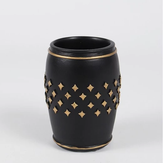 طقم إكسسوارات الحمام, باللون الأسود, 5 قطع من إيريا - إيريا - Image 3