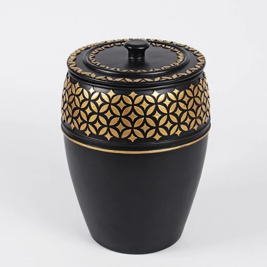 طقم إكسسوارات الحمام, باللون الأسود, 5 قطع من إيريا - إيريا - Image 7