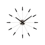 Nextime plug inn wall clock, black color - Nextime