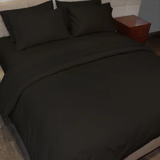 Fieldcrest plain duvet cover, cotton, black color, twin size Fieldcrest plain duvet cover, cotton, black color, twin size