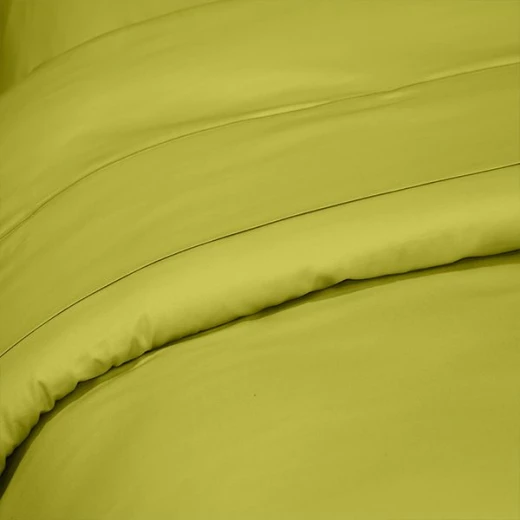 Fieldcrest plain duvet cover, cotton, pistache color, twin size - Fieldcrest - Image 2