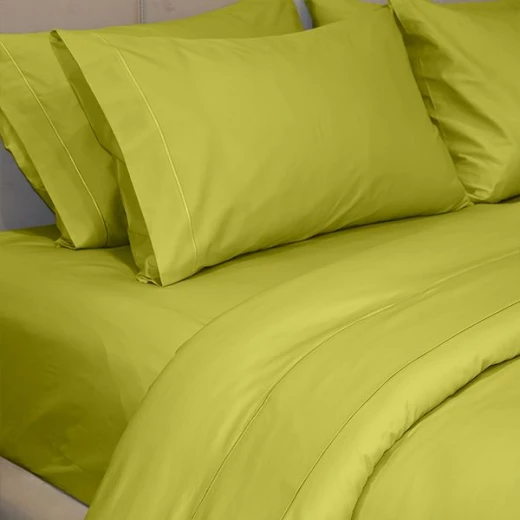 Fieldcrest plain duvet cover, cotton, pistache color, twin size - Fieldcrest - Image 3