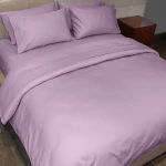 غطاء وجه لحاف بتصميم سادة, باللون البنفسجي, حجم مفرد كبير من فيلدكريست - فيلدكريست