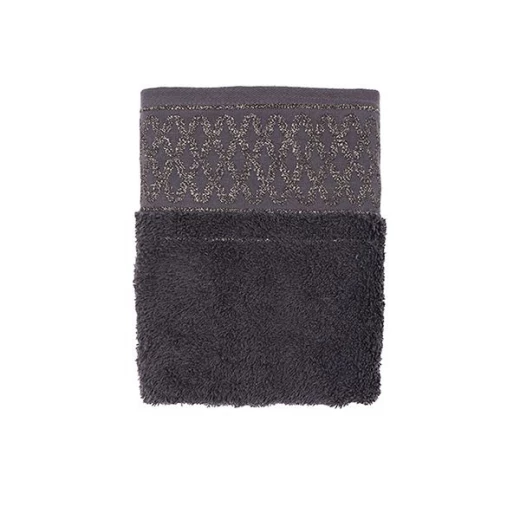 Nova home carrara jacquard towel, dark brown color, 50x90 size Nova home carrara jacquard towel, dark brown color, 50x90 size