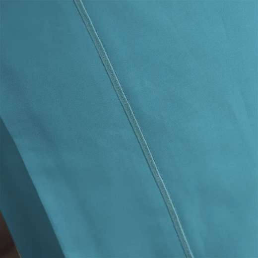 طقم شرشف مطاط بتصميم سادة, قطن, باللون التركواز, حجم مفرد ونص, 3 قطع من فيلدكريست - فيلدكريست - Image 2