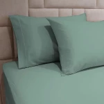 Fieldcrest plain pillowcase set, cotton, jade color, 2 pieces - Fieldcrest