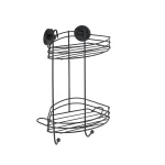 Wenko milazzo vacuum-loc rack, 2-tier, large, black - Wenko