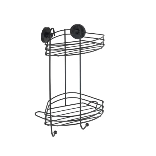 Wenko milazzo vacuum-loc rack, 2-tier, large, black Wenko milazzo vacuum-loc rack, 2-tier, large, black